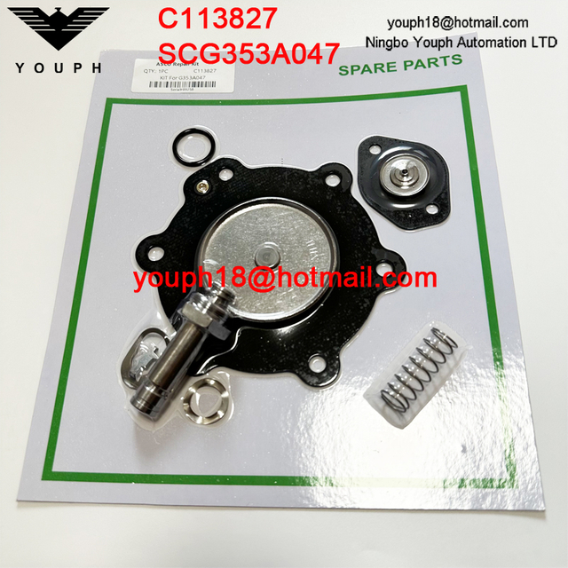ASCO C113827 SCG353A047 1-1/2 'Válvulas de pulso Kit de reparación de diafragma de nitrilo