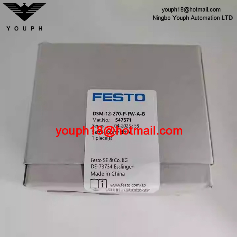 Festo DSM-12-270-P-FW-AB 547571 Anillos de amortiguación elástica M5 Puerto Drive semi-rotación