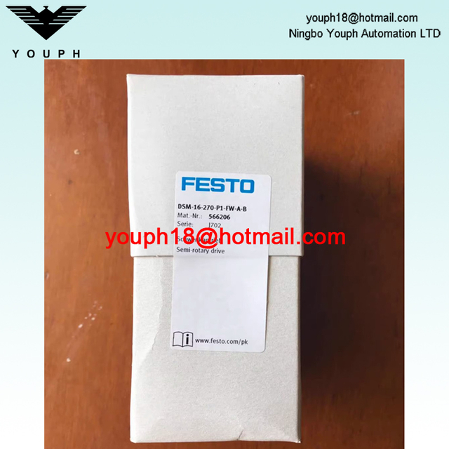 Festo DSM-16-270-P1-FW-AB 566206 con componentes de amortiguación elásticos ajustables