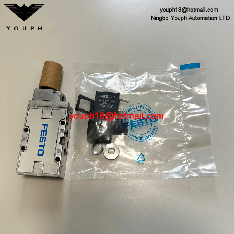 Festo MFH-5-1/8-B 19758 con bobina 24VDC 220VAC Válvula de tigre 2000 Válvula solenoide