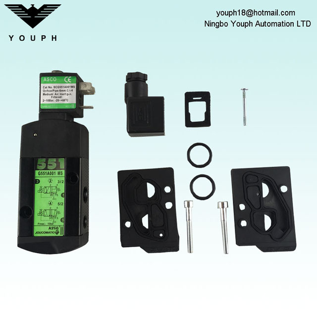 SCG551A001MS ASCO 3/2 Válvula solenoide de 1/4 de pulgada 