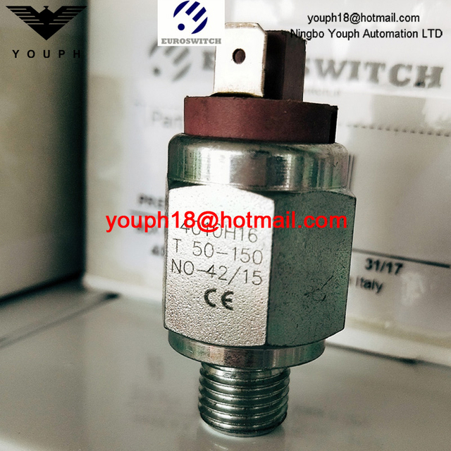 EuroSwitch 4010H16 4020H16 40V10H16 40V20H16 T50-150 40 40V Interruptor de presión del pistón