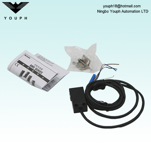 Autonics BMS300-DDT Amplificador reflectante difuso Sensor de fotos de materiales opacos translúcidos incorporados