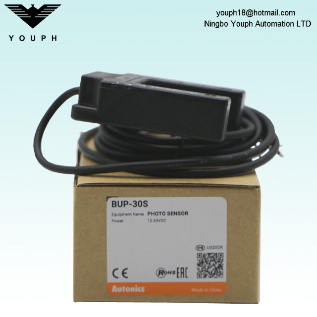 Autonics BUP-30S NPN Abierto Case de plástico reforzado Sensor fotoeléctrico en forma de U en forma de U