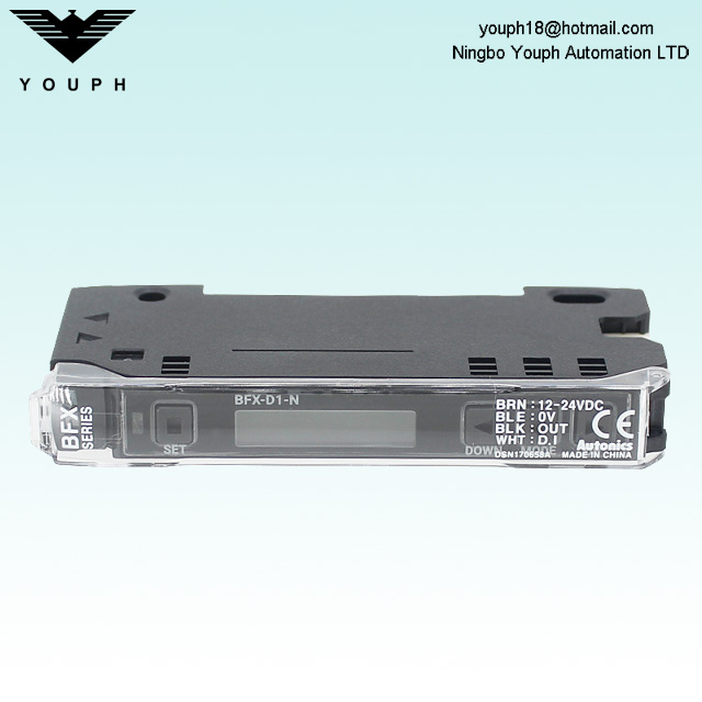 Autonics BFX-D1-N BFX Series LCD Display Amplificador de fibra óptica digital