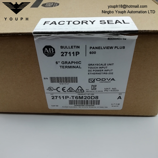 Rockwell Allen-Bradley AB 22711P-T6M20D8 6 'Terminal gráfico View más 600