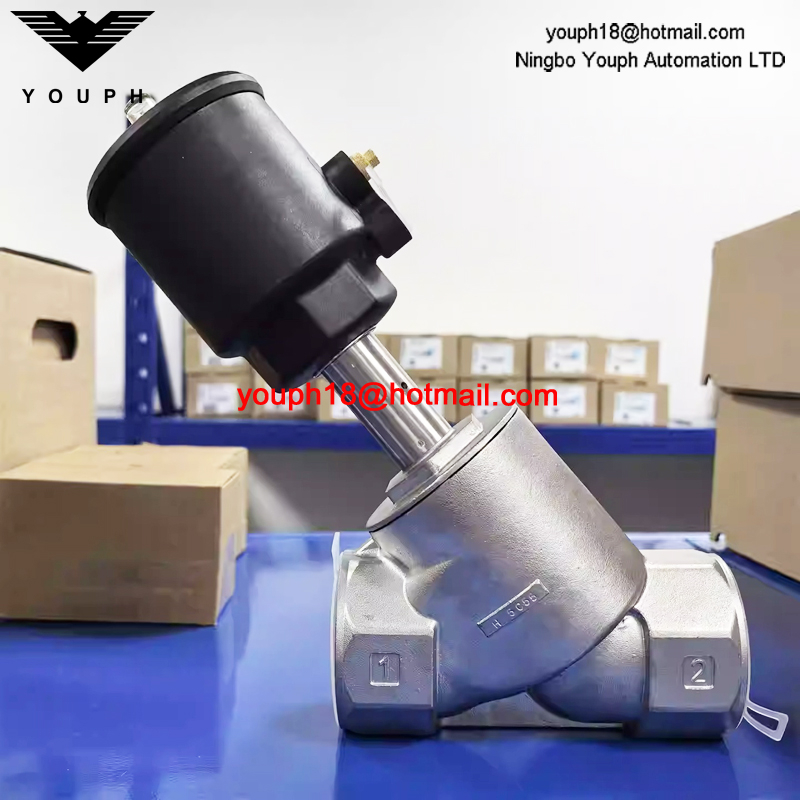 EMERSON ASCO E290A085 tamaño 50 mm G2 'NC VÁLVULA de asiento en ángulo de acero inoxidable para vapor de agua caliente