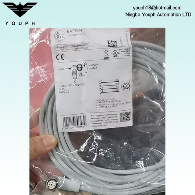 IFM EVF004 ADOAH040VAS0005P04 con cable de conexión de socket