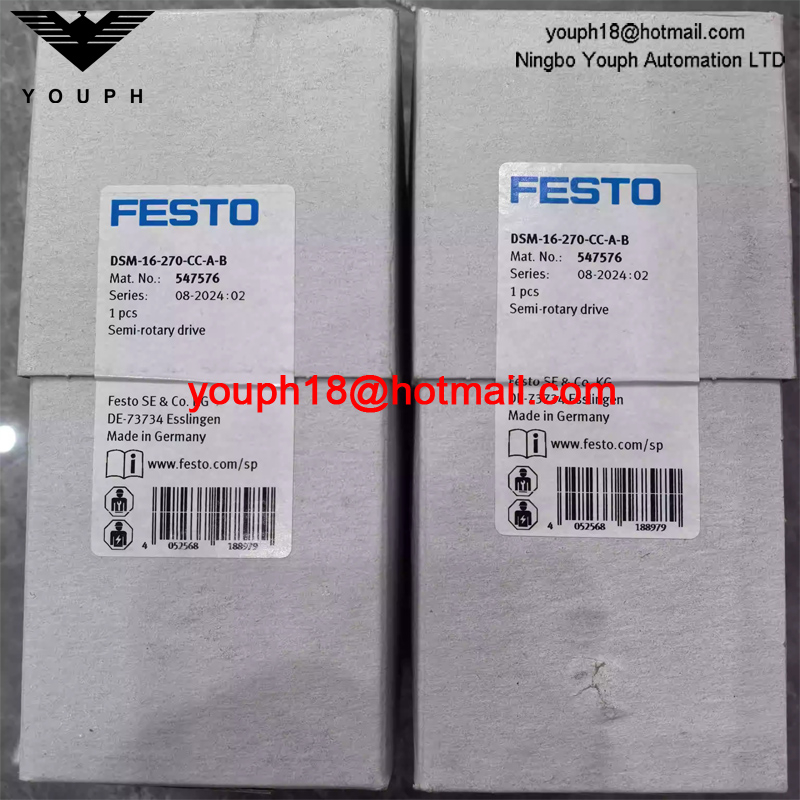 Festo DSM-16-270-CC-AB 547576 M5 Puerto Ambiente de choque Aleación de aluminio
