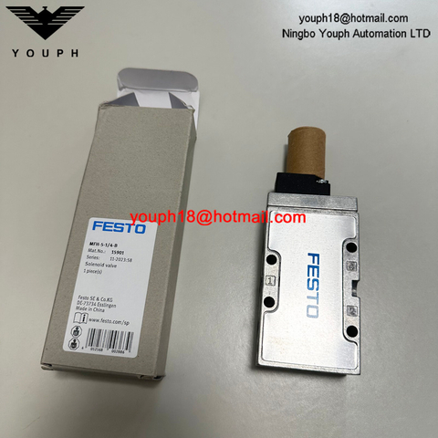 Festo MFH-5-1/4-B 15901 G1/4 5/2 válvulas monoestables solenoides de tigre