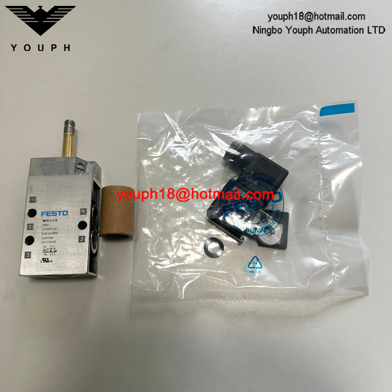 Festo MFH-5-1/8 9982 con bobina 24VDC 220VAC 5/2 válvulas MFH Tiger Classic Solenoid Valve