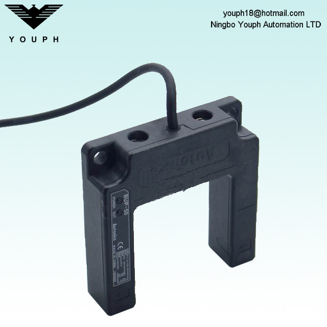 Autonics BUP-50 NPN Abrir sensor de fotos de haz en forma de U en forma de U