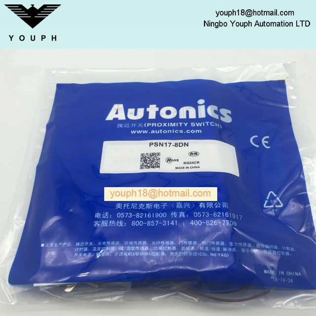 Autonics PSE17-8DN Interruptor de proximidad del lado frontal