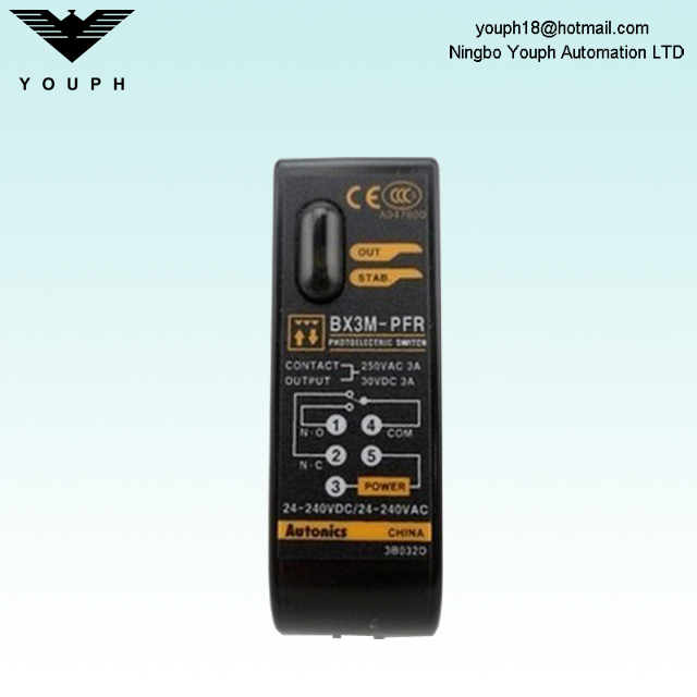 Autonics BX3M-PFR BX3M3M-PFR-T Sensor fotoeléctrico de potencia amplia retrorreflectante