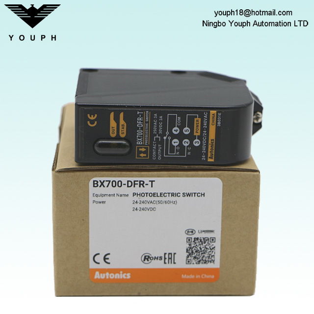 Autonics BX700-DFR-T difuso reflectante Sensor fotoeléctrico de temporizador incorporado