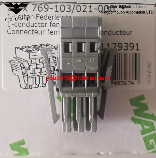 Alemania WAGO 769-103/021-000 1 Conector de orificio de 3 polos de línea 3