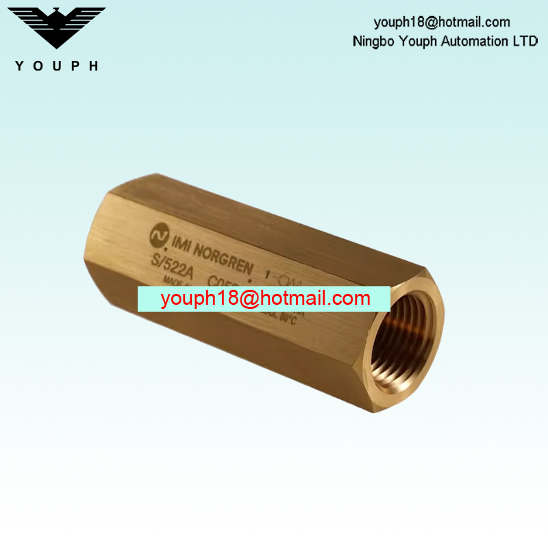 Válvula de control de flujo unidireccional Norgren S/522A Botella de flujo unidireccional