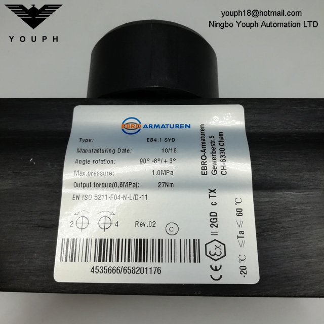 Actuador de Ebro Armaturen EB4.1 Syd Air Cylinder
