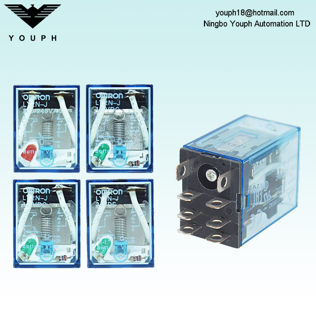 Omron Ly2n-J Ly2nj DC 12V 24V 48V 110V AC Relé pequeño