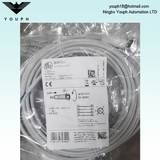 IFM EVF001 ADOGH040VAS0005P04 con cable de conexión de socket